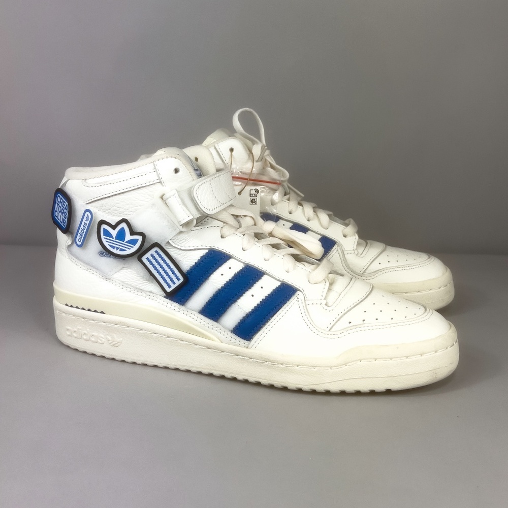 Adidas Originals Mens Basketball Forum Mid sneakers with Patches - Picture 3 of 11